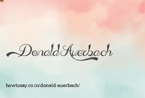Donald Auerbach