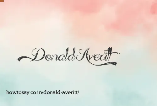 Donald Averitt