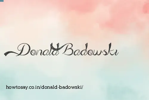 Donald Badowski
