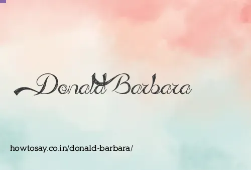 Donald Barbara