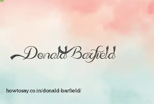 Donald Barfield