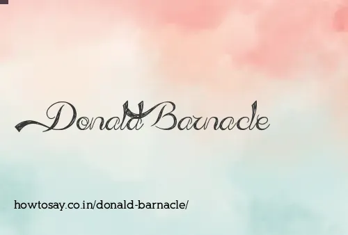 Donald Barnacle
