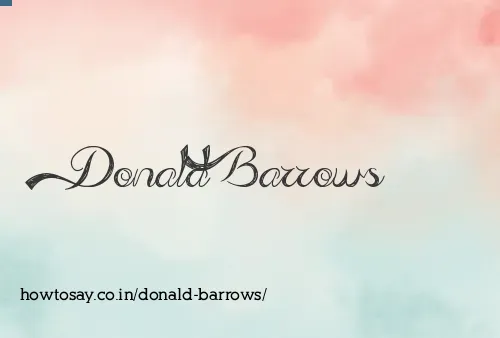 Donald Barrows