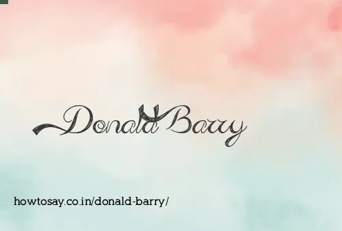 Donald Barry