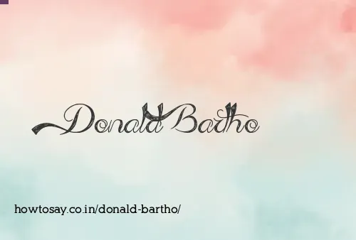 Donald Bartho