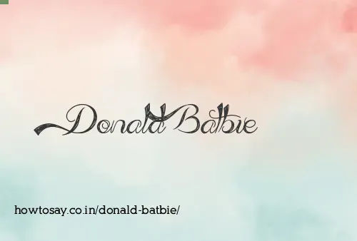 Donald Batbie