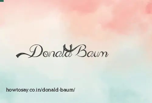Donald Baum