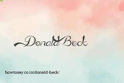 Donald Beck
