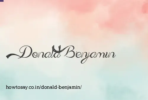 Donald Benjamin