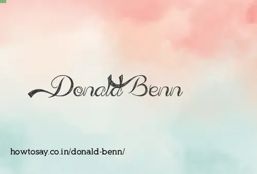 Donald Benn