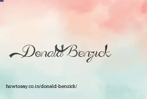 Donald Benzick