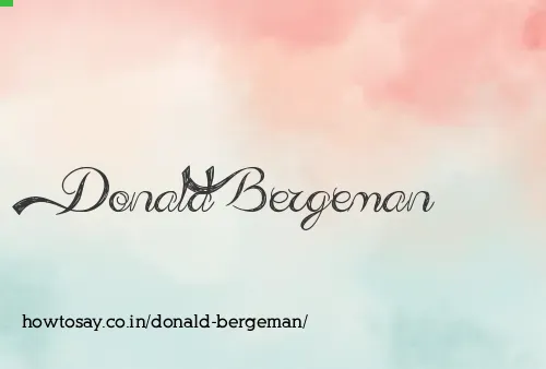 Donald Bergeman