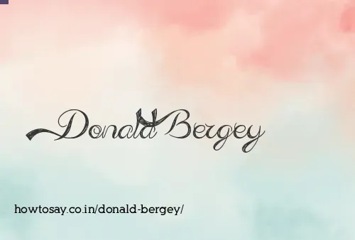 Donald Bergey