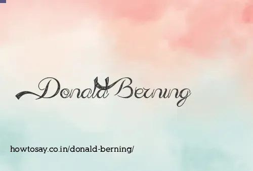 Donald Berning