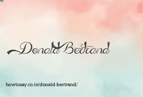 Donald Bertrand
