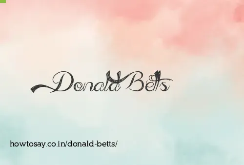 Donald Betts