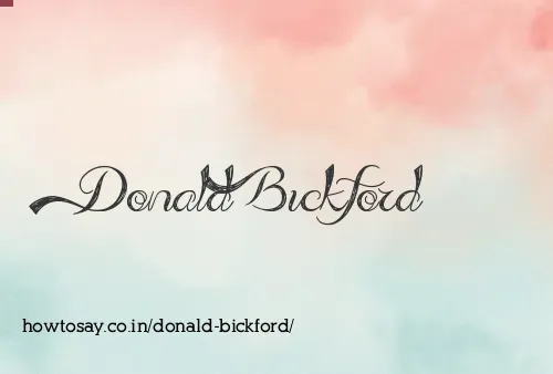 Donald Bickford