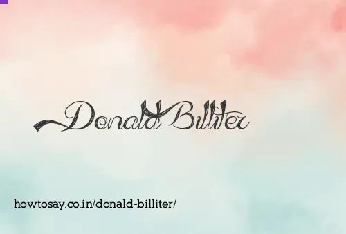 Donald Billiter