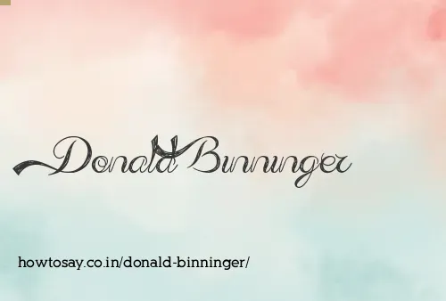 Donald Binninger