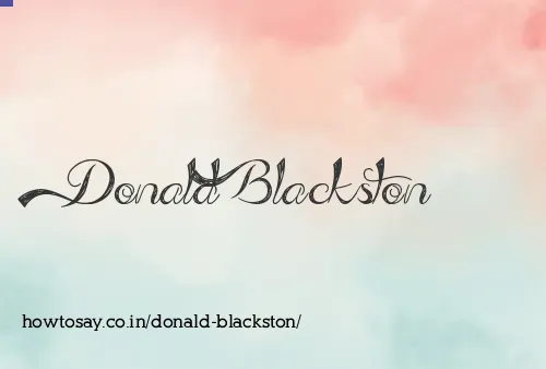 Donald Blackston