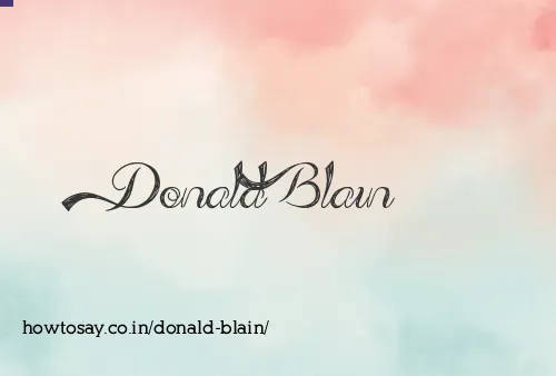 Donald Blain