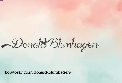 Donald Blumhagen