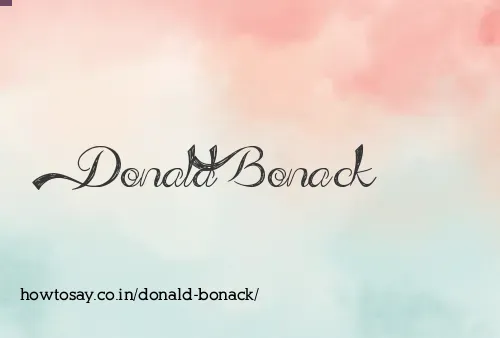 Donald Bonack