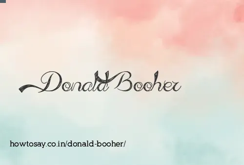 Donald Booher
