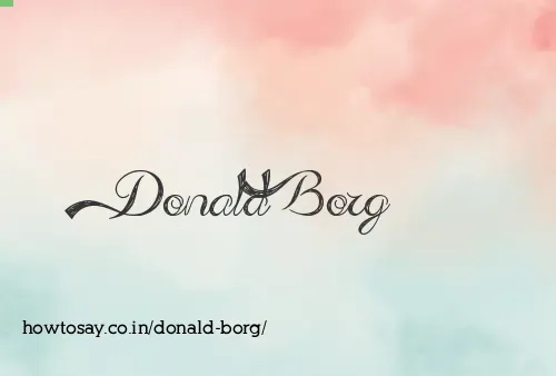 Donald Borg