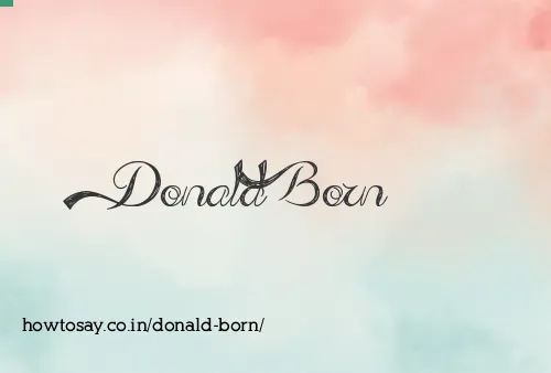 Donald Born