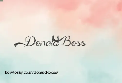 Donald Boss