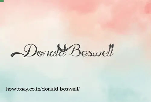 Donald Boswell