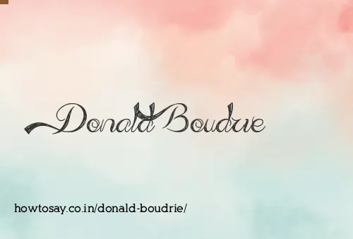 Donald Boudrie