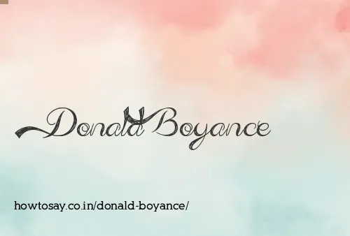 Donald Boyance