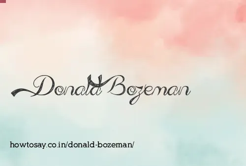 Donald Bozeman