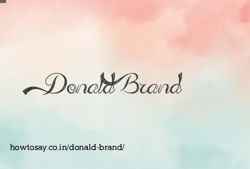 Donald Brand