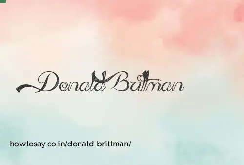 Donald Brittman