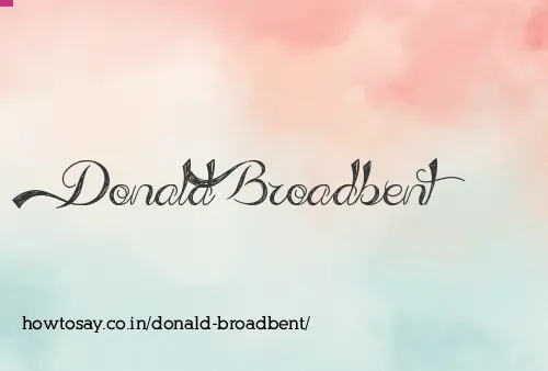 Donald Broadbent