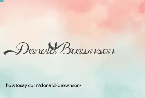Donald Brownson