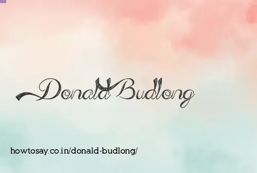 Donald Budlong