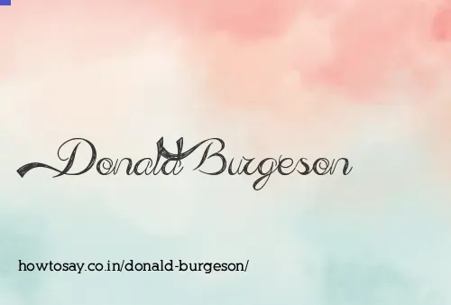 Donald Burgeson