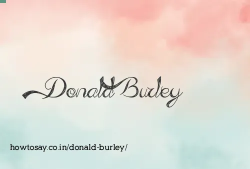 Donald Burley
