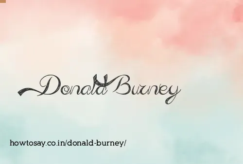 Donald Burney
