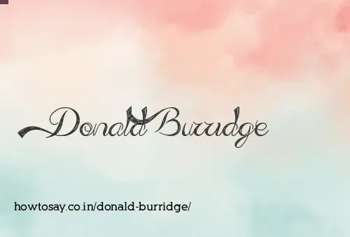 Donald Burridge