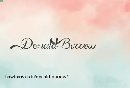 Donald Burrow