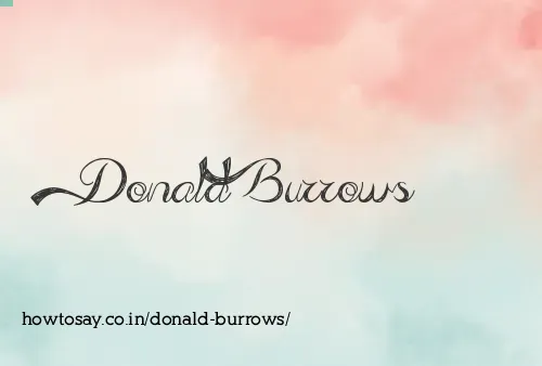 Donald Burrows