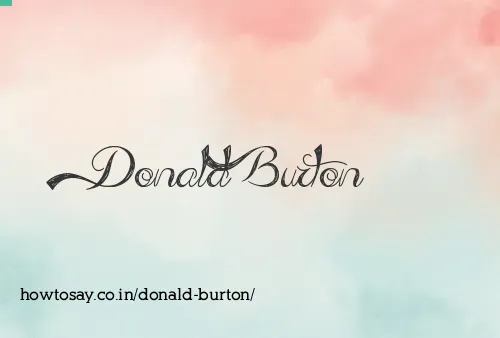 Donald Burton