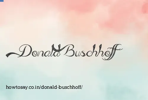 Donald Buschhoff