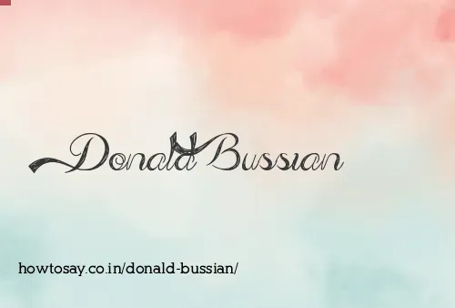 Donald Bussian