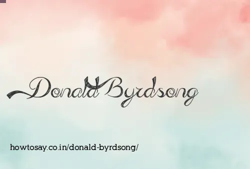 Donald Byrdsong
